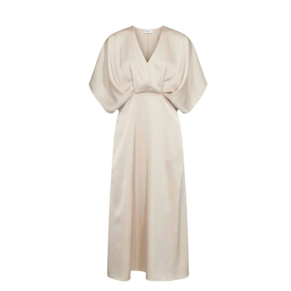 NUMPH NUIVORY MIDI DRESS in Gray Morn, sz Small - Picture 2 of 16